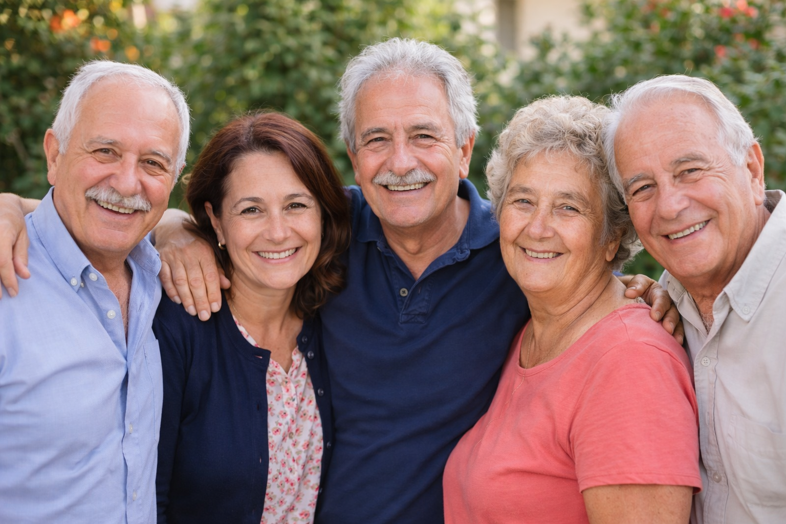 Παρέα ανθρώπων 60+ που απολαμβάνουν τη φιλία και την κοινωνική ζωή